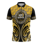 Aotearoa Ngati Whatua Personalised Zipper Polo Shirt Maori Iwi Poutama Puhoro Tattoo