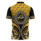 Aotearoa Ngati Whatua Personalised Zipper Polo Shirt Maori Iwi Poutama Puhoro Tattoo