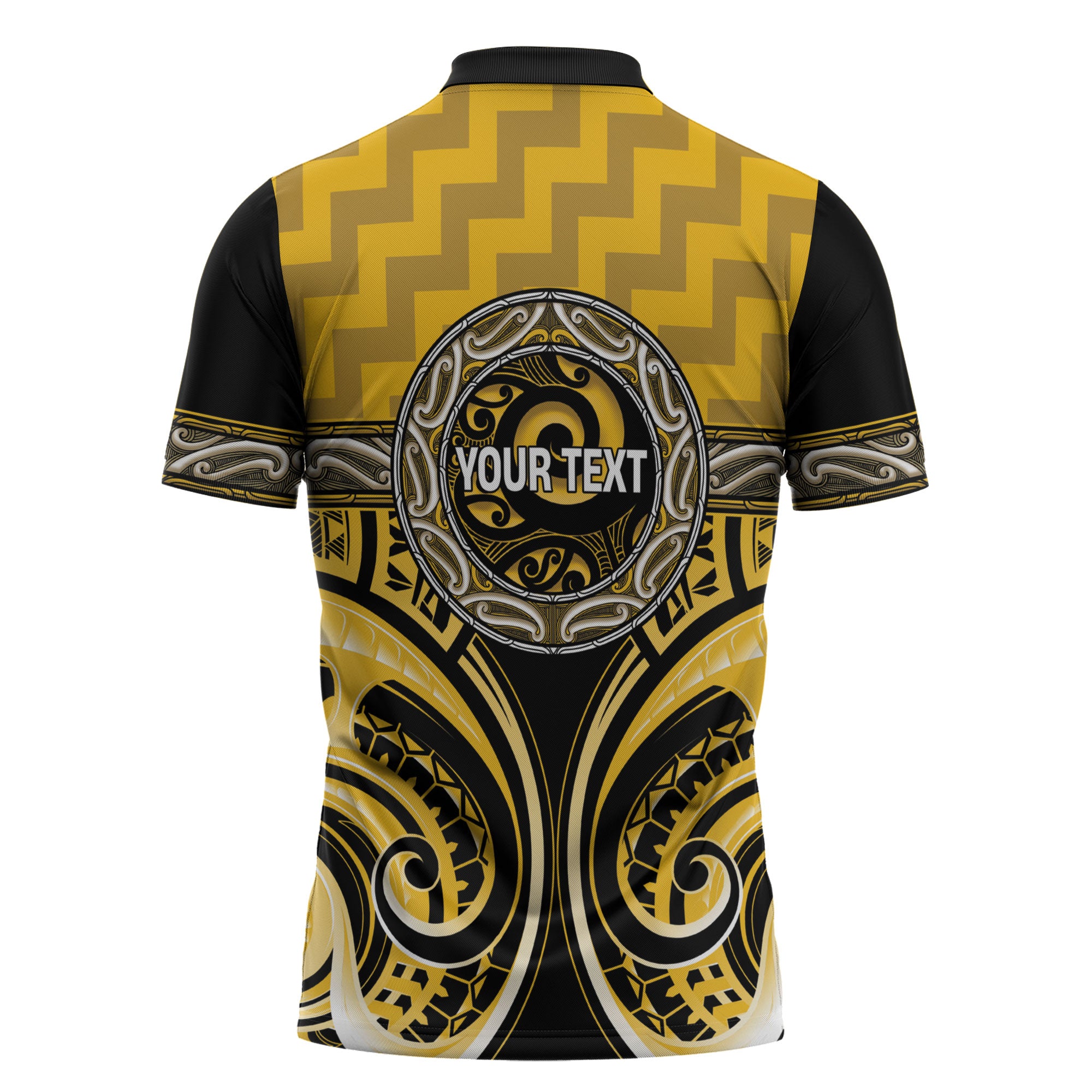 Aotearoa Ngati Whatua Personalised Zipper Polo Shirt Maori Iwi Poutama Puhoro Tattoo