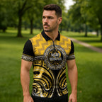 Aotearoa Ngati Whatua Personalised Zipper Polo Shirt Maori Iwi Poutama Puhoro Tattoo