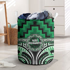 Aotearoa Ngati Maniapoto Laundry Basket Maori Iwi Poutama Puhoro Tattoo