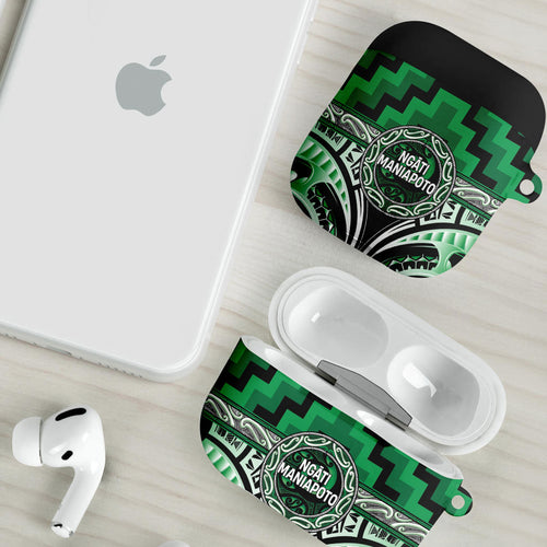 Aotearoa Ngati Maniapoto AirPods Case Maori Iwi Poutama Puhoro Tattoo