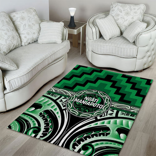 Aotearoa Ngati Maniapoto Area Rug Maori Iwi Poutama Puhoro Tattoo