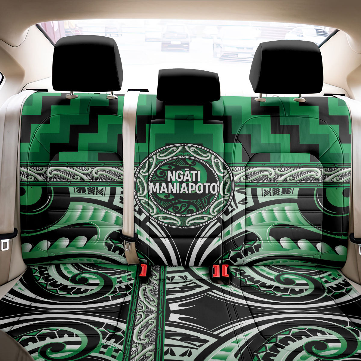 Aotearoa Ngati Maniapoto Back Car Seat Cover Maori Iwi Poutama Puhoro Tattoo