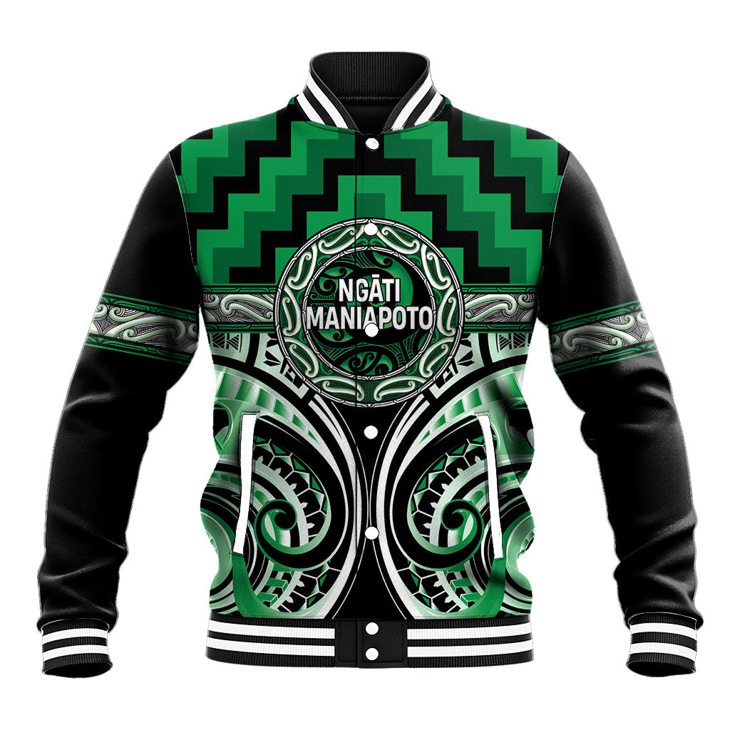 Aotearoa Ngati Maniapoto Personalised Baseball Jacket Maori Iwi Poutama Puhoro Tattoo