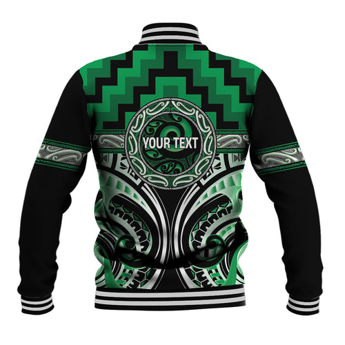 Aotearoa Ngati Maniapoto Personalised Baseball Jacket Maori Iwi Poutama Puhoro Tattoo