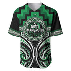 Aotearoa Ngati Maniapoto Personalised Baseball Jersey Maori Iwi Poutama Puhoro Tattoo