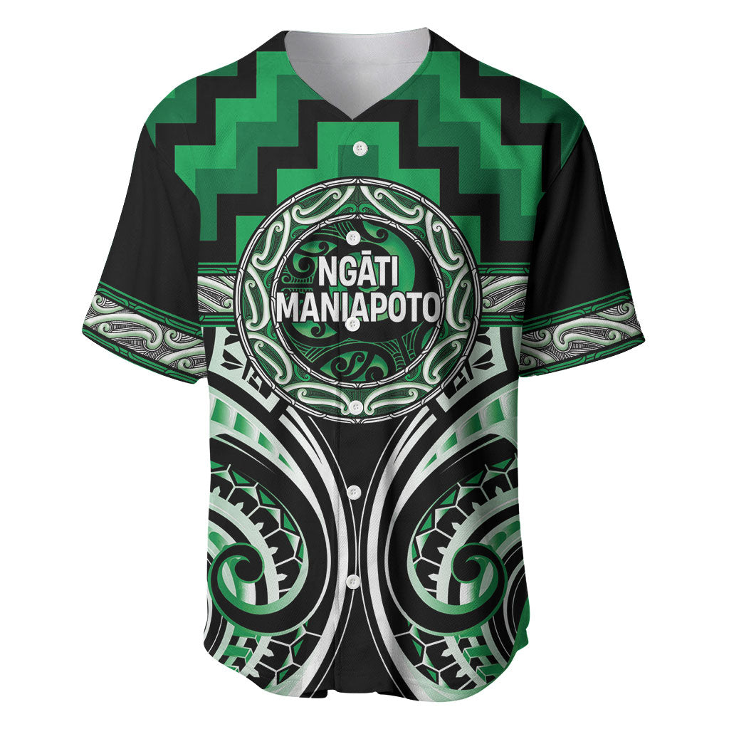 Aotearoa Ngati Maniapoto Personalised Baseball Jersey Maori Iwi Poutama Puhoro Tattoo