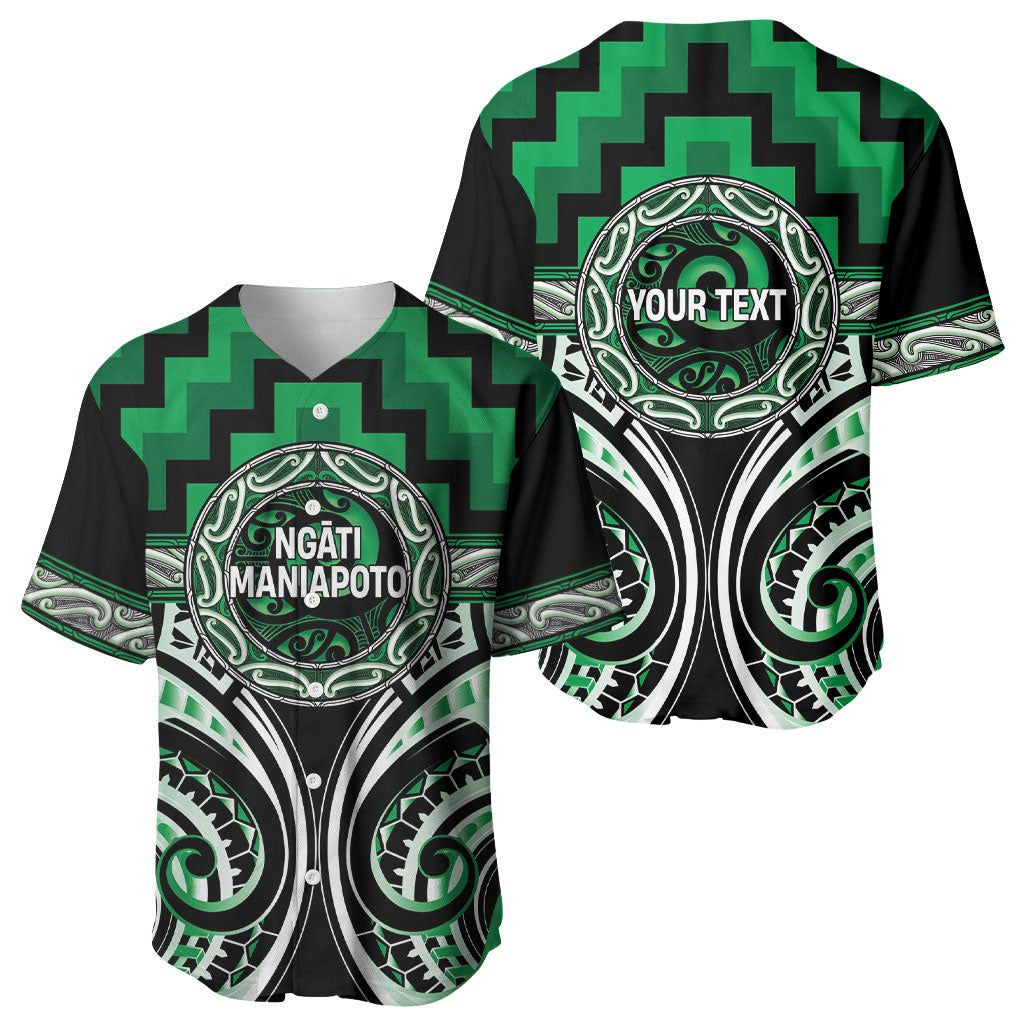 Aotearoa Ngati Maniapoto Personalised Baseball Jersey Maori Iwi Poutama Puhoro Tattoo