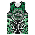 Aotearoa Ngati Maniapoto Personalised Basketball Jersey Maori Iwi Poutama Puhoro Tattoo