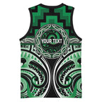 Aotearoa Ngati Maniapoto Personalised Basketball Jersey Maori Iwi Poutama Puhoro Tattoo
