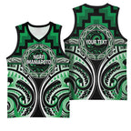 Aotearoa Ngati Maniapoto Personalised Basketball Jersey Maori Iwi Poutama Puhoro Tattoo