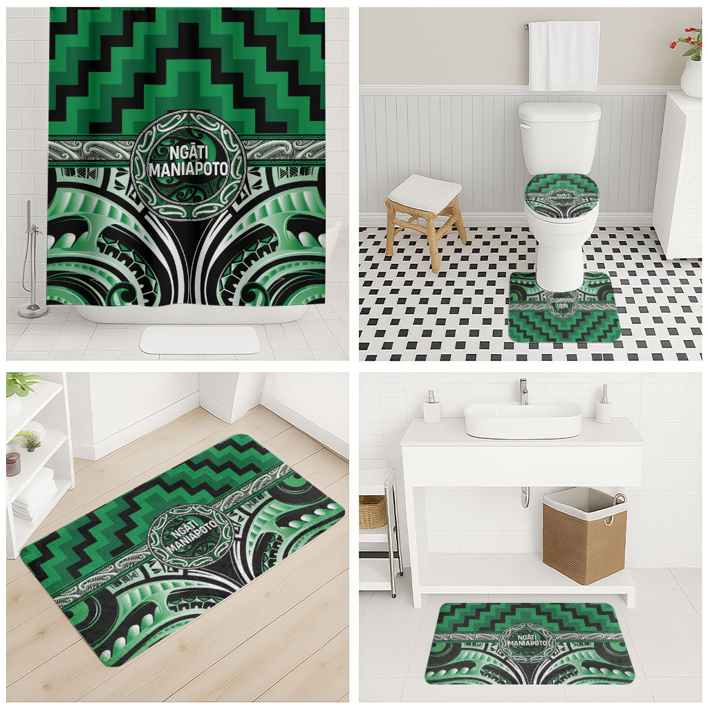 Aotearoa Ngati Maniapoto Bathroom Set Maori Iwi Poutama Puhoro Tattoo