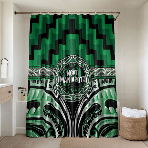 Aotearoa Ngati Maniapoto Bathroom Set Maori Iwi Poutama Puhoro Tattoo