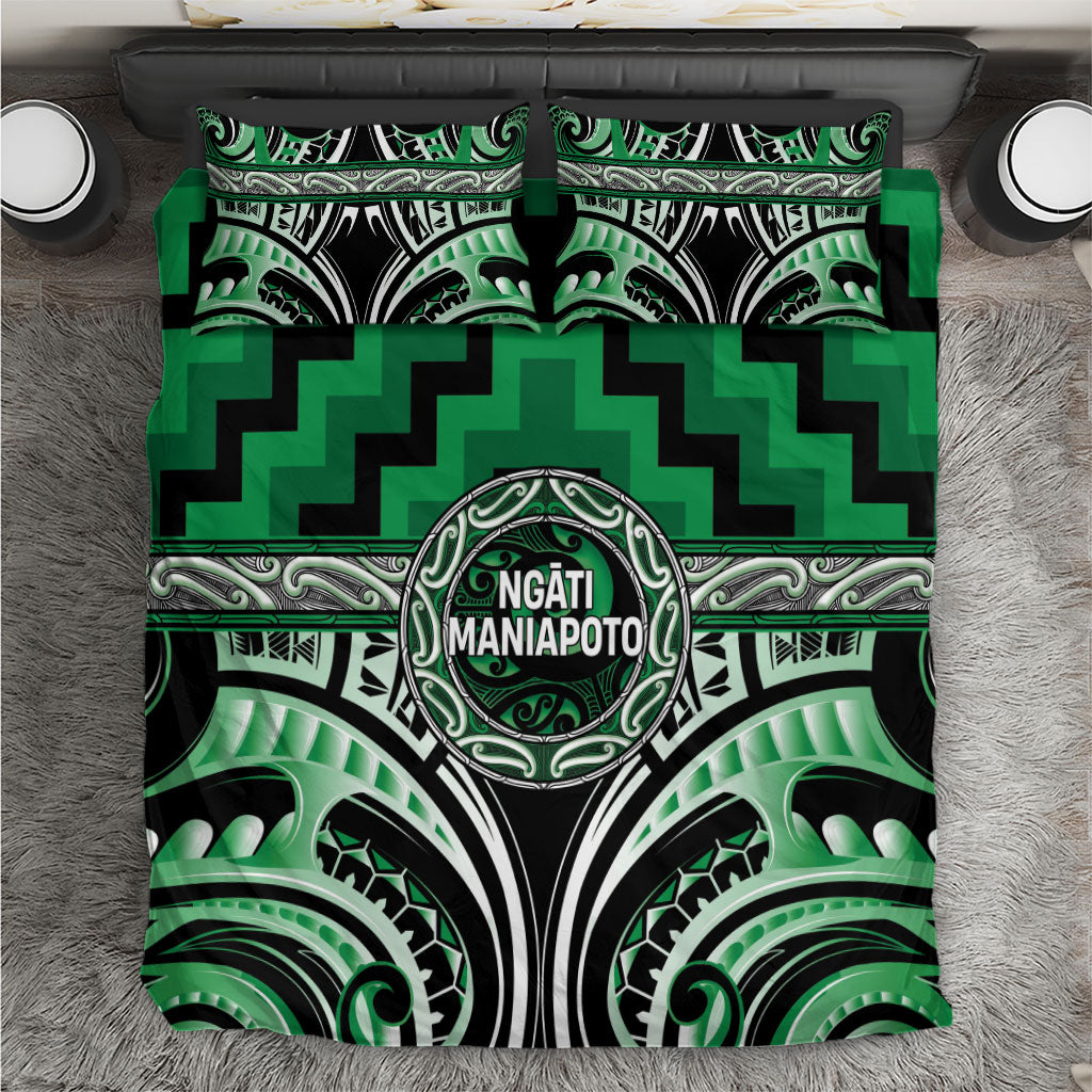 Aotearoa Ngati Maniapoto Bedding Set Maori Iwi Poutama Puhoro Tattoo