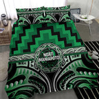 Aotearoa Ngati Maniapoto Bedding Set Maori Iwi Poutama Puhoro Tattoo