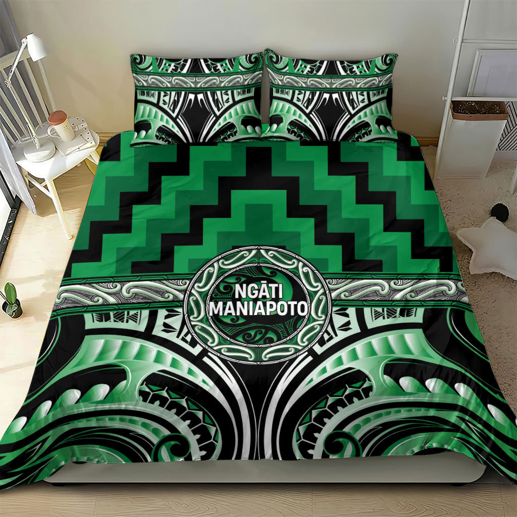 Aotearoa Ngati Maniapoto Bedding Set Maori Iwi Poutama Puhoro Tattoo