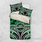 Aotearoa Ngati Maniapoto Bedding Set Maori Iwi Poutama Puhoro Tattoo