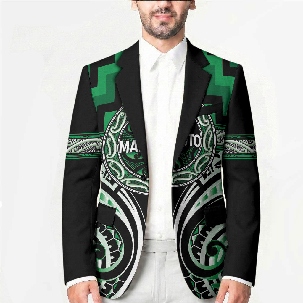 Aotearoa Ngati Maniapoto Personalised Blazer Maori Iwi Poutama Puhoro Tattoo