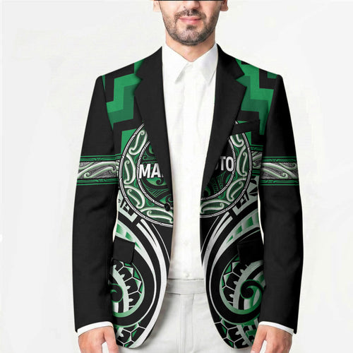Aotearoa Ngati Maniapoto Personalised Blazer Maori Iwi Poutama Puhoro Tattoo