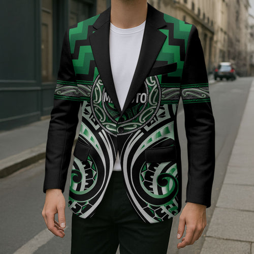 Aotearoa Ngati Maniapoto Personalised Blazer Maori Iwi Poutama Puhoro Tattoo