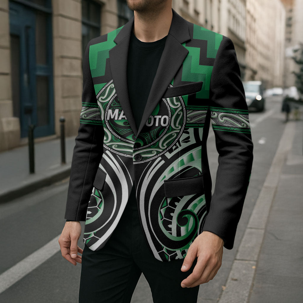 Aotearoa Ngati Maniapoto Personalised Blazer Maori Iwi Poutama Puhoro Tattoo