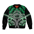 Aotearoa Ngati Maniapoto Personalised Bomber Jacket Maori Iwi Poutama Puhoro Tattoo