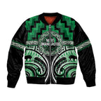 Aotearoa Ngati Maniapoto Personalised Bomber Jacket Maori Iwi Poutama Puhoro Tattoo