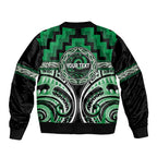 Aotearoa Ngati Maniapoto Personalised Bomber Jacket Maori Iwi Poutama Puhoro Tattoo
