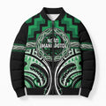 Aotearoa Ngati Maniapoto Personalised Bomber Puffer Jacket Maori Iwi Poutama Puhoro Tattoo