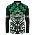 Aotearoa Ngati Maniapoto Personalised Button Sweatshirt Maori Iwi Poutama Puhoro Tattoo
