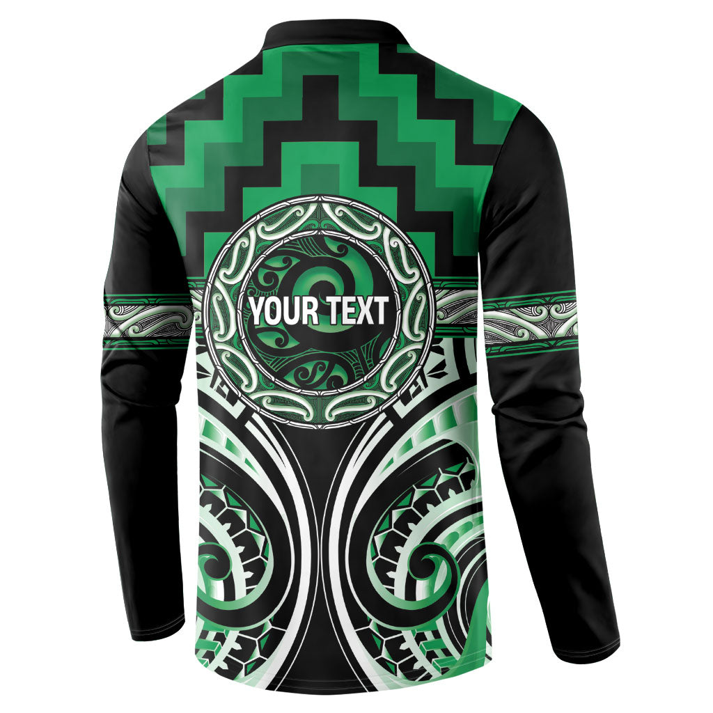 Aotearoa Ngati Maniapoto Personalised Button Sweatshirt Maori Iwi Poutama Puhoro Tattoo