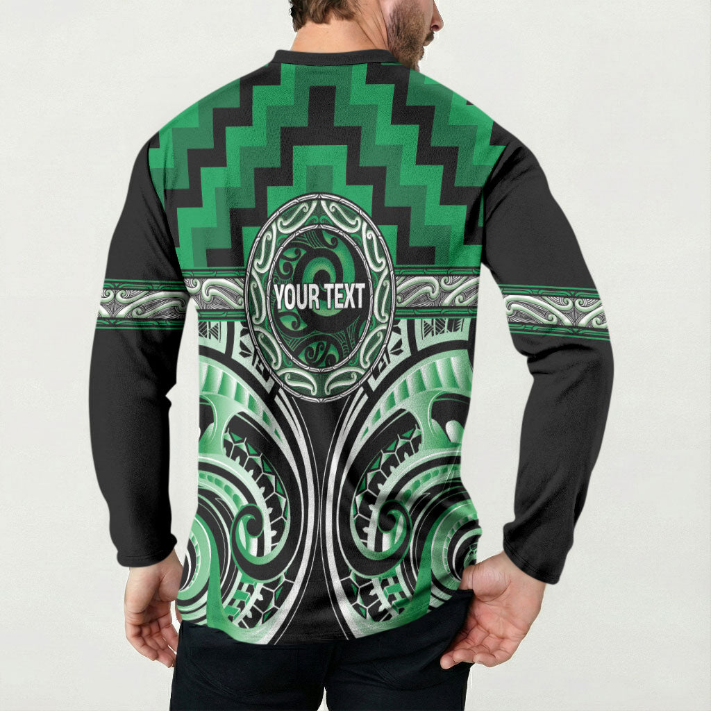 Aotearoa Ngati Maniapoto Personalised Button Sweatshirt Maori Iwi Poutama Puhoro Tattoo