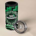 Aotearoa Ngati Maniapoto Personalised 4 in 1 Can Cooler Tumbler Maori Iwi Poutama Puhoro Tattoo