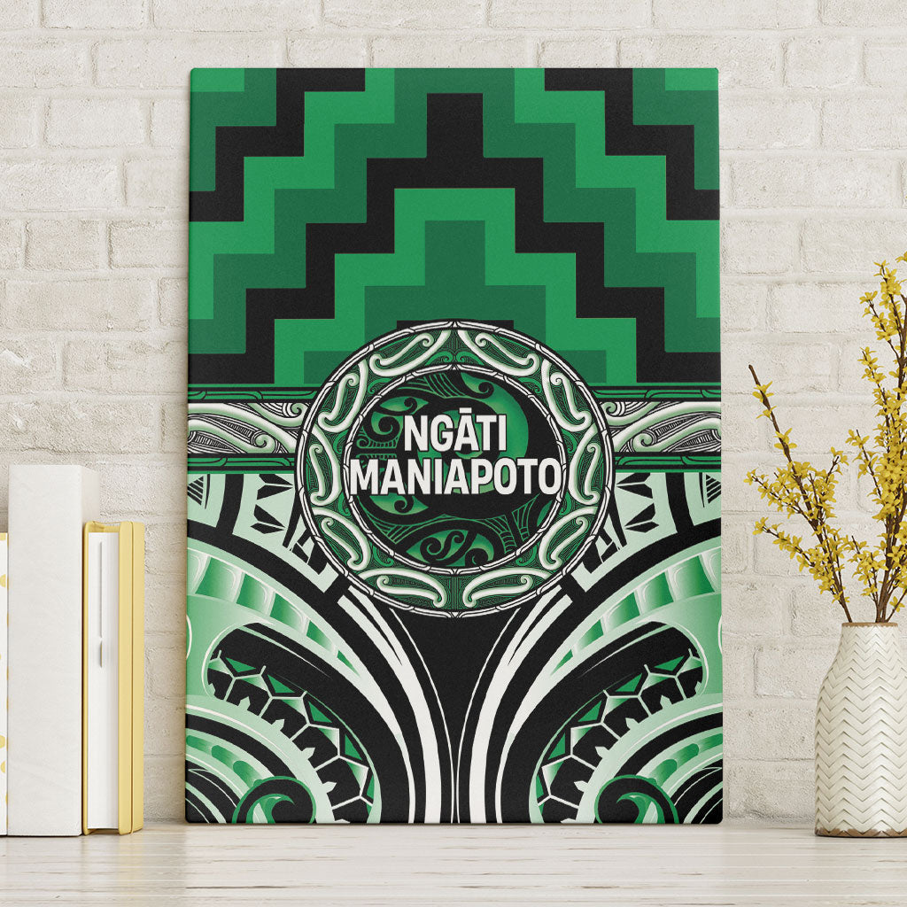 Aotearoa Ngati Maniapoto Canvas Wall Art Maori Iwi Poutama Puhoro Tattoo
