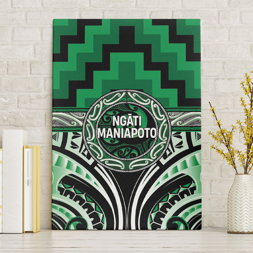 Aotearoa Ngati Maniapoto Canvas Wall Art Maori Iwi Poutama Puhoro Tattoo