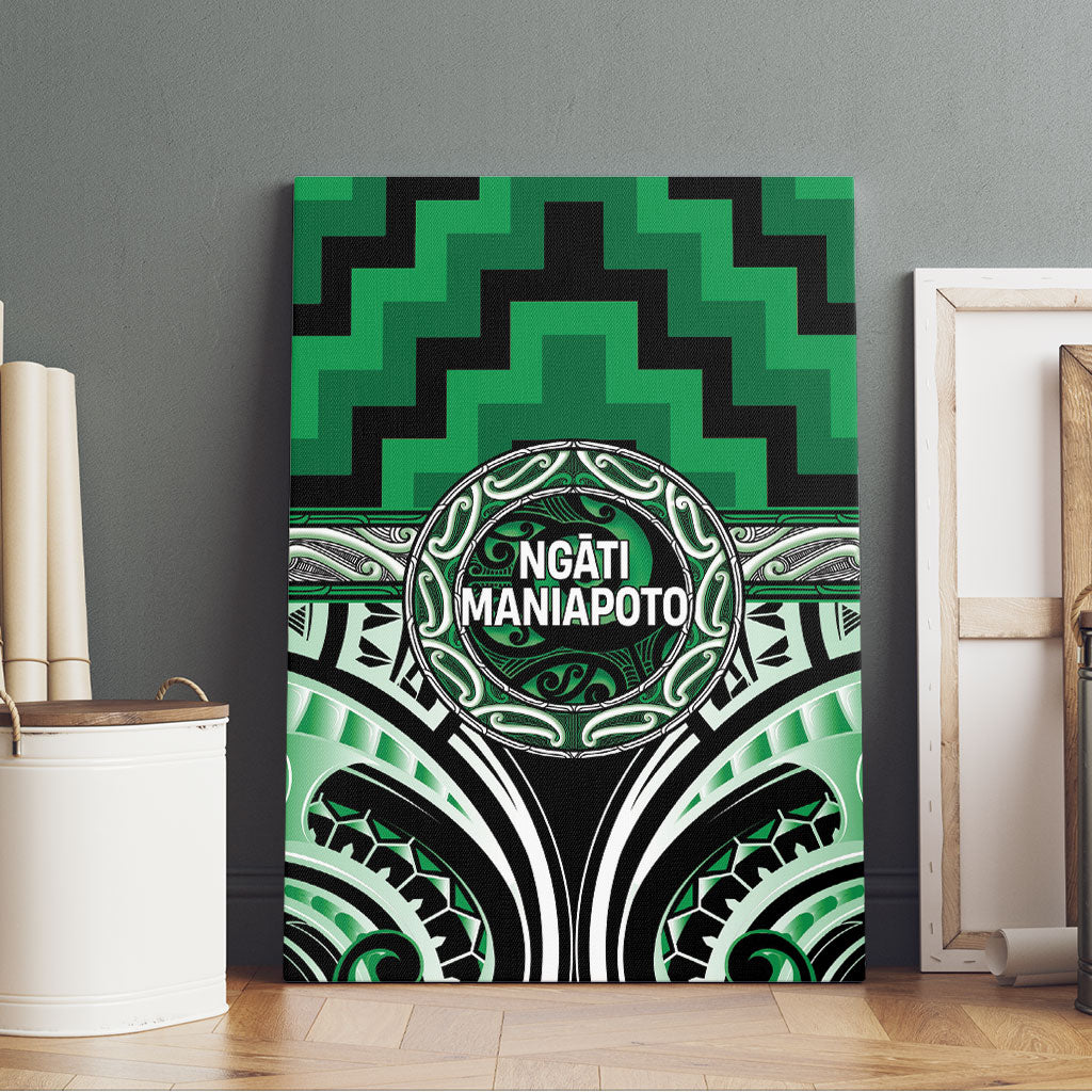 Aotearoa Ngati Maniapoto Canvas Wall Art Maori Iwi Poutama Puhoro Tattoo