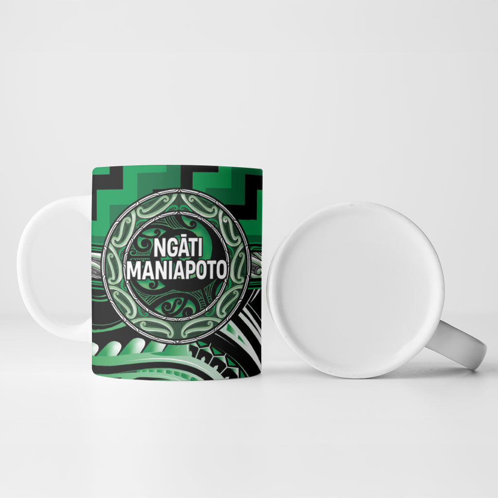 Aotearoa Ngati Maniapoto Personalised Ceramic Mug Maori Iwi Poutama Puhoro Tattoo