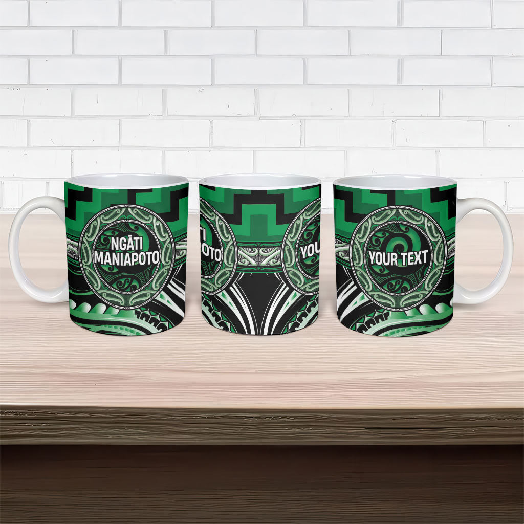 Aotearoa Ngati Maniapoto Personalised Ceramic Mug Maori Iwi Poutama Puhoro Tattoo