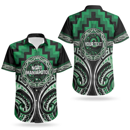 Aotearoa Ngati Maniapoto Personalised Couples Matching Mermaid Dress and Hawaiian Shirt Maori Iwi Poutama Puhoro Tattoo