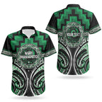 Aotearoa Ngati Maniapoto Personalised Couples Matching Tank Maxi Dress and Hawaiian Shirt Maori Iwi Poutama Puhoro Tattoo