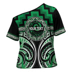 Aotearoa Ngati Maniapoto Personalised Cross Shoulder Shirt Maori Iwi Poutama Puhoro Tattoo