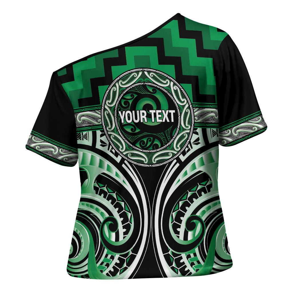 Aotearoa Ngati Maniapoto Personalised Cross Shoulder Shirt Maori Iwi Poutama Puhoro Tattoo