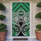 Aotearoa Ngati Maniapoto Personalised Door Cover Maori Iwi Poutama Puhoro Tattoo