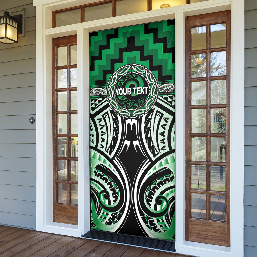 Aotearoa Ngati Maniapoto Personalised Door Cover Maori Iwi Poutama Puhoro Tattoo