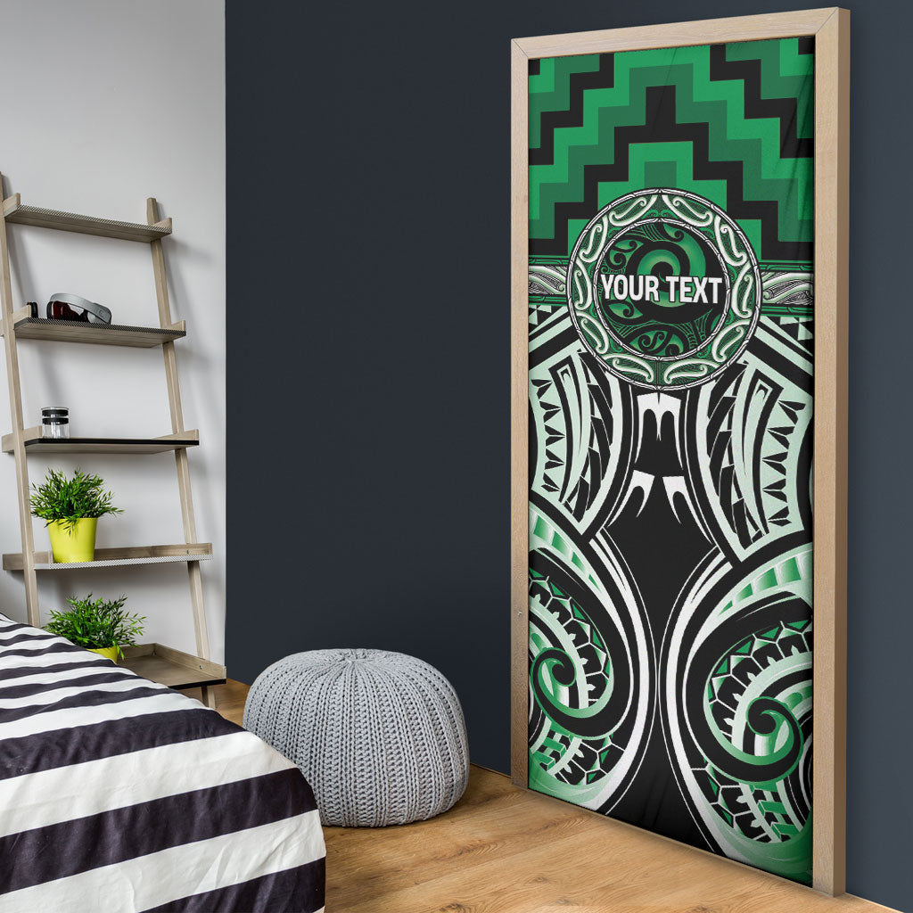 Aotearoa Ngati Maniapoto Personalised Door Cover Maori Iwi Poutama Puhoro Tattoo