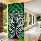 Aotearoa Ngati Maniapoto Personalised Door Cover Maori Iwi Poutama Puhoro Tattoo