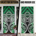 Aotearoa Ngati Maniapoto Personalised Door Cover Maori Iwi Poutama Puhoro Tattoo