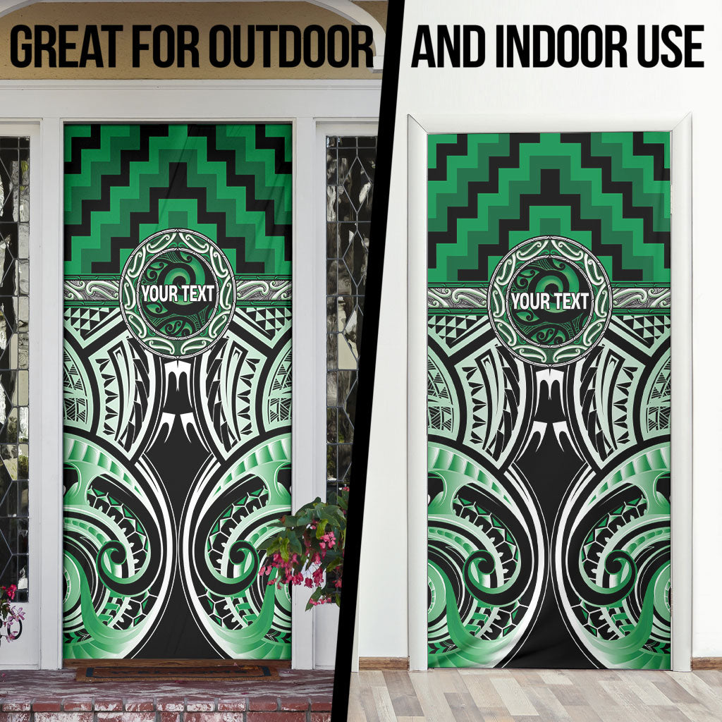 Aotearoa Ngati Maniapoto Personalised Door Cover Maori Iwi Poutama Puhoro Tattoo