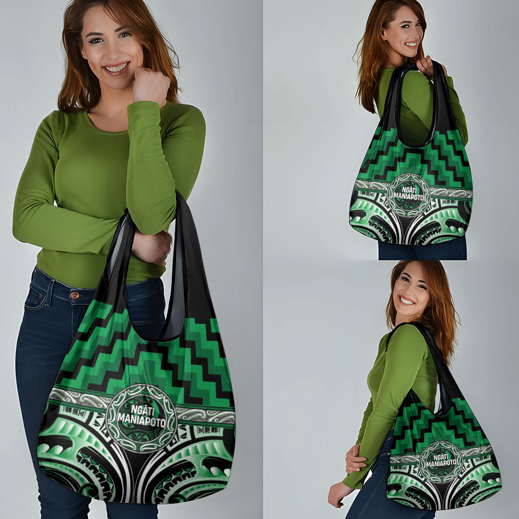 Aotearoa Ngati Maniapoto Grocery Bag Maori Iwi Poutama Puhoro Tattoo